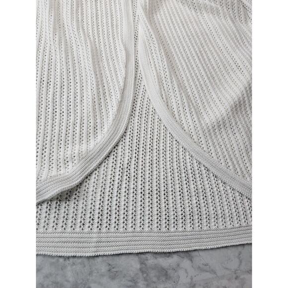 Womens Size Large Open Knit Dolman Sleeve Fairy Lightweight Made in USA Sweater - Picture 3 of 8